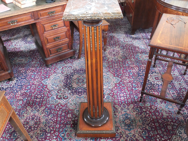 19th. century satinwood pedestal